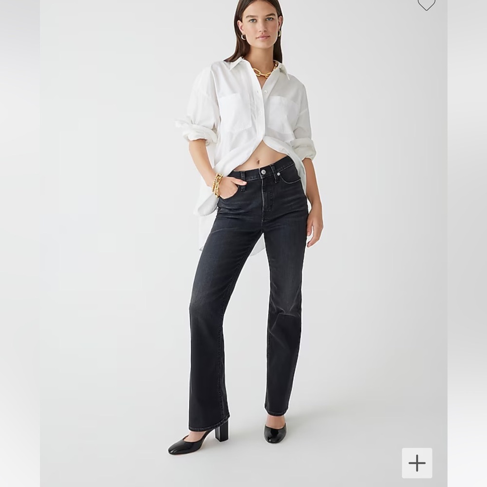 J.Crew high rise slim Demi-boot in Charcoal Wash
